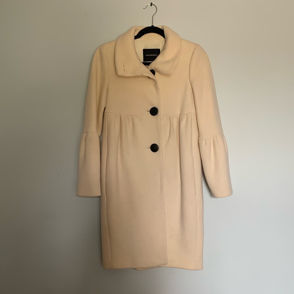 Club Monaco Cream Peacoat